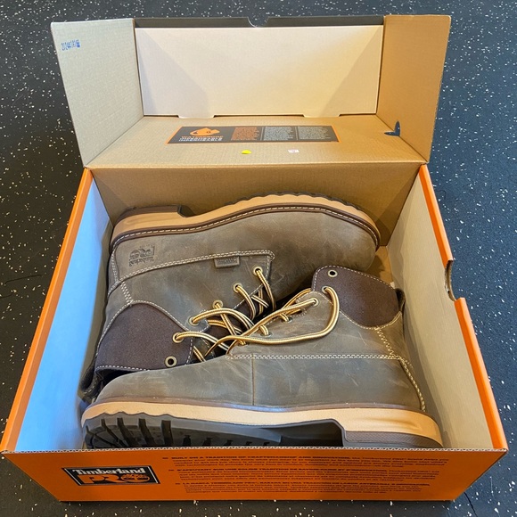 Timberland PRO Gray and Tan Men's Boots - Picture 1 of 6
